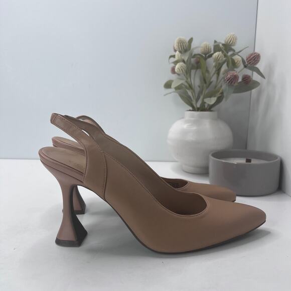 Vionic Adalena Leather Slingback Dress Pump Camel Suede Women's US 11 Tried On - Picture 3 of 10